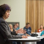 Speaker presenting to audience